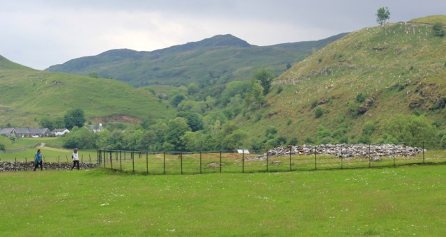 45 cairns, near Kilmartin, Ruth hiking in Argyll, Scotland