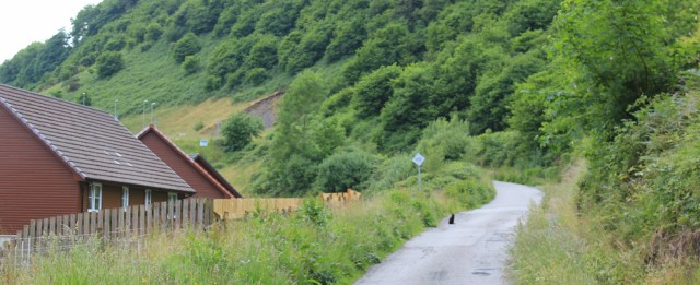 50 dead end road to Roseview camp site, Ruth's coast walk around Scotland, Oban