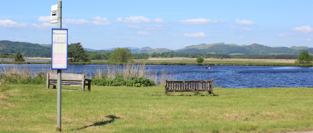 52 bus stop at Bellanoch, Ruth walking the coast of Argyll, Scotland