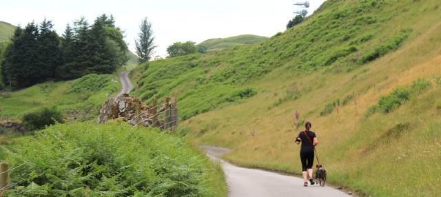 55 jogger on road to Roseview, Oban, Ruth Livingstone