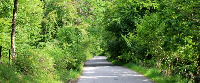 75 Ruth Livingstone walking through Kilninver, Scotland