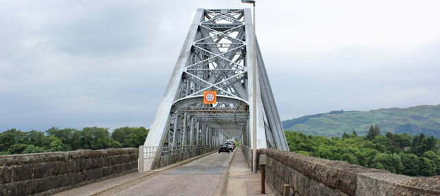 02 Connel Bridge and the A828. Ruth Livingstone hiking the Scottish coast