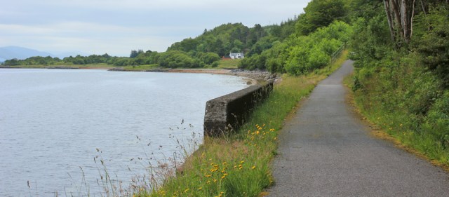 22 cycle route along shore of Loch Linnhe, Ruth's coastal walk