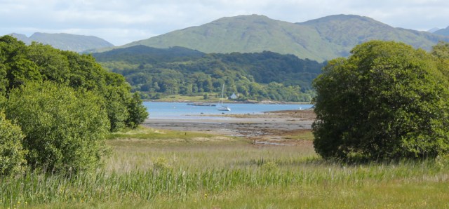 22 view over Loch Creran, Ruth's coastal walkaround Scotland