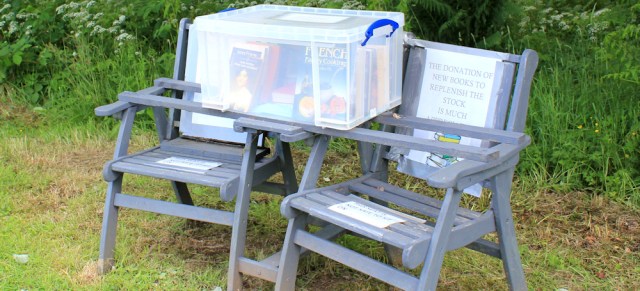 54 book exchange, Barcaldine, Ruth's coastal walk around Scotland