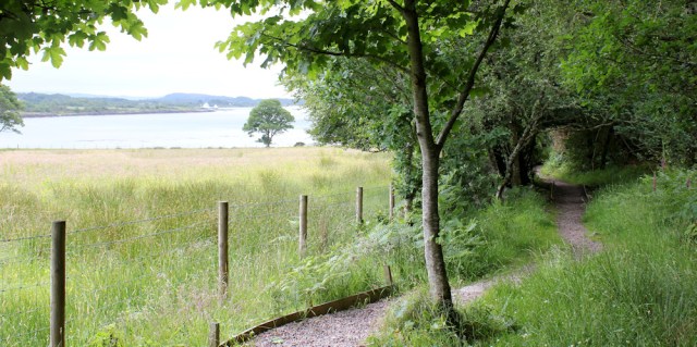 59 footpath to Appin Rocks, Ruth Livingstone in Scotland