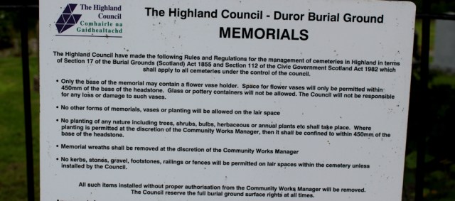 66 lots of rules, Duror Burial Ground, Ruth Livingstone