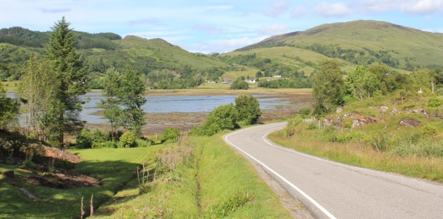 71 Loch Laich, Ruth hiking to Appin, Scotland