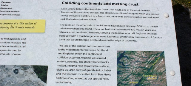 0 Loch Linnhe information plaque, Ruth's coastal walk