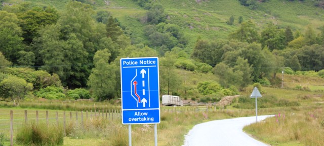 07 A861 single track, Ruth's coastal walk around the UK, Scotland