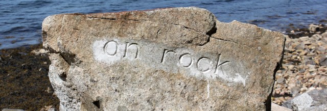 08 on rock, Loch Linnhe, Ruth's coastal walk around Scotland
