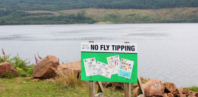12 no fly tipping, Loch Linnhe, Ruth Livingstone hiking around Scotland