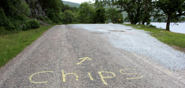 14 chips on the road, Loch Linnhe, Ruth's coastal walk around the UK, Scotland