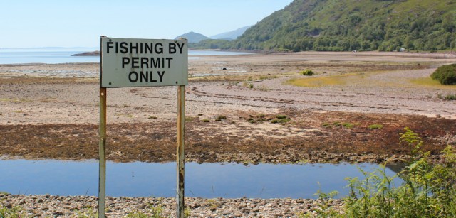 16 fishing by permit only, Ruth's coastal walk around Scotland