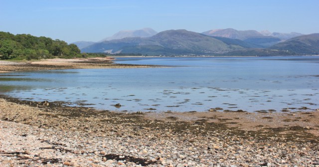 27 view back to Ben Nevis across Loch Linnhe, from Inversanda, Ruth's coastal walk