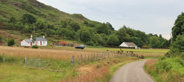 32 Trioslaig, Ruth hiking up Loch Linnhe, Scotland