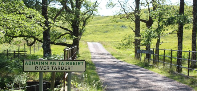 37 bridge over the river Tarbert, Ruth's coastal walk around Scotland