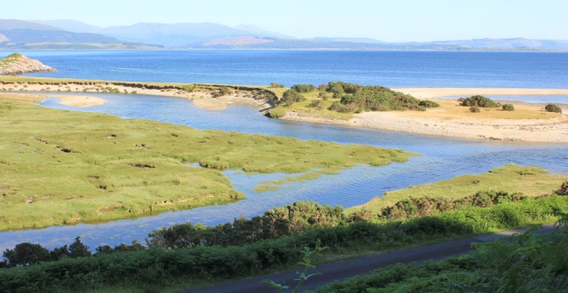 51 looking down on Camas na Croise, Ruth's coastal walk around Scotland