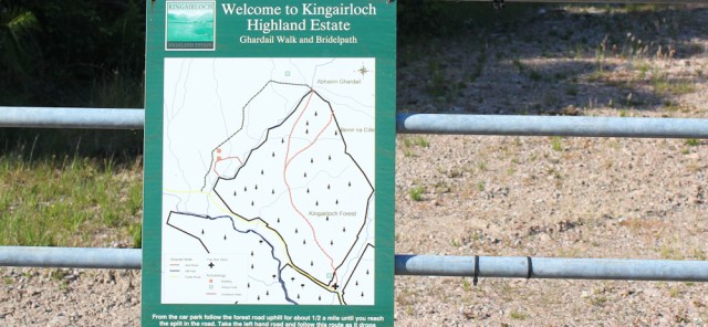 60 welcome to Kingairloch Highland Estate sign, Ruth's coastal walk around Scotland