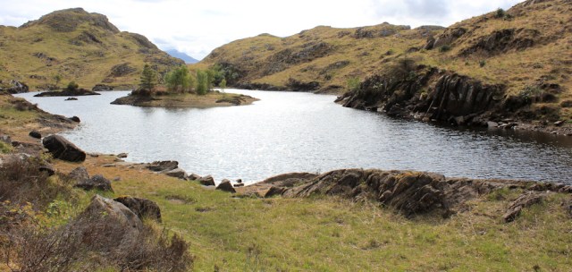 05 lochan at top of Bealach Sgairt Des-uisge, Ruth's coastal walk