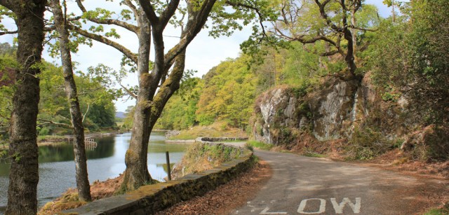 15 narrow road to Doirlinn and CastleTioram, Ruth's wallk around Scotland