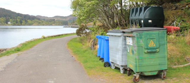 29 bins, Ruth walking towards CastleTioram. Doirlinn, Scotland