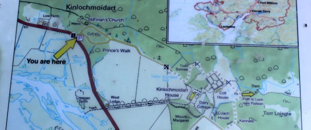 07 map showing Prince's Walk, Ruth hiking around the coast of Scotland