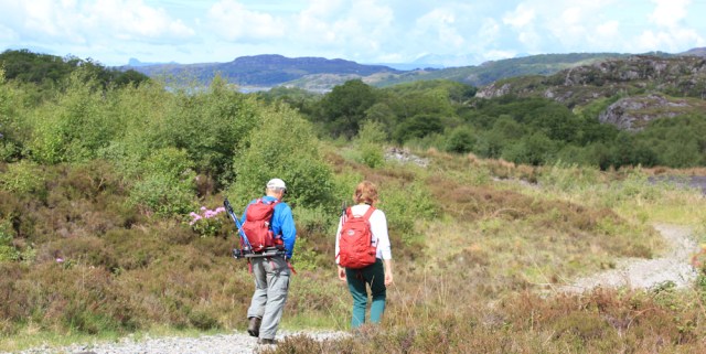 11 hikers in Ardnish, Ruth walking to Arisaig, Scotland
