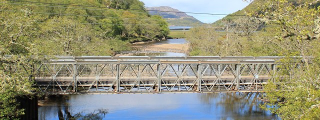 14 new bridge over river at Kinlochmoidart, Ruth Livingstone hiking around Scotland
