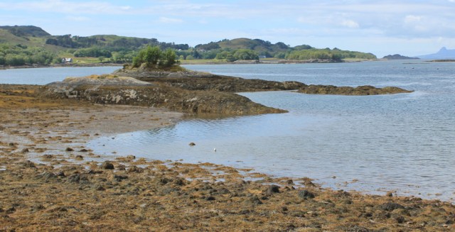 34 islands, Ruth walking up Loch Ailort, Scotland