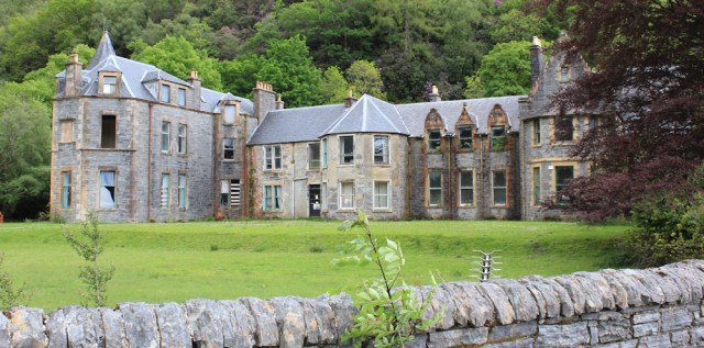 47 Inverailort Castle, Ruth walking up Loch Ailort, Scotland