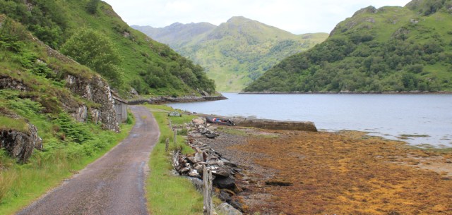 01 slipway at top of Loch Hourn, Ruth's coastal walk, Knoydart, Scotland
