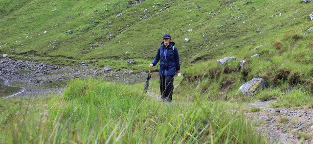 06 Ruth Livingstone selfportrait, walking down Glen Arnisdale to Corran, Scotland