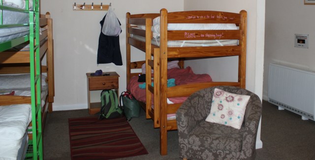 10 bunk bed, Ruth Livingstone hiking across Knoydart, Scotland