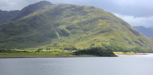 12 Knoydart shore, from Arnisdale, Ruth's coastal walk around Scotland