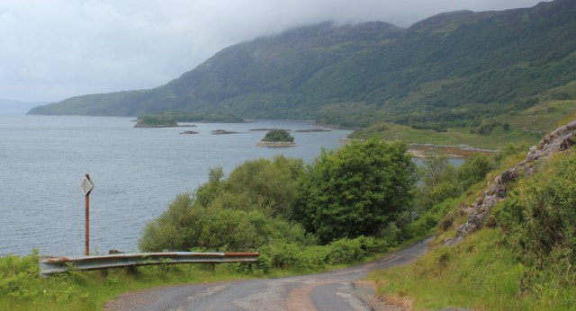 13 coast road to Glenelg from Arnisdale, Ruth's coastal walk around Scotland