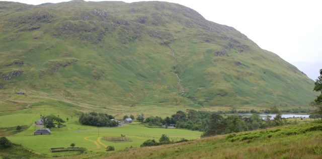 14 view down to the Inverie river, Ruth hiking over the Knoydart Peninsula, Scotland