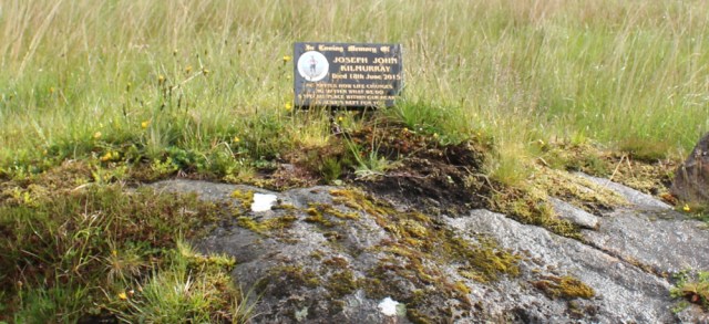 18 memorial to Joseph John Kilmurray, Ruth hiking across Knoydart, Scotland