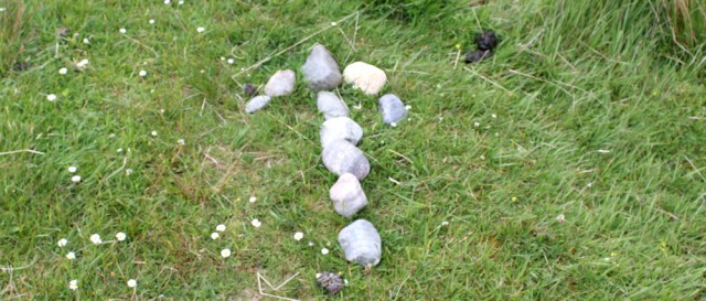 24 arrow points the way, Ruth's coastal walk, Knoydart, Scotland