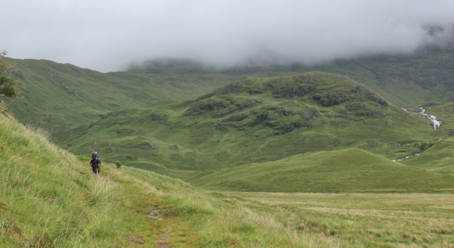 26 more hikers, Ruth walking across the Knoydart peninsula, Scotland