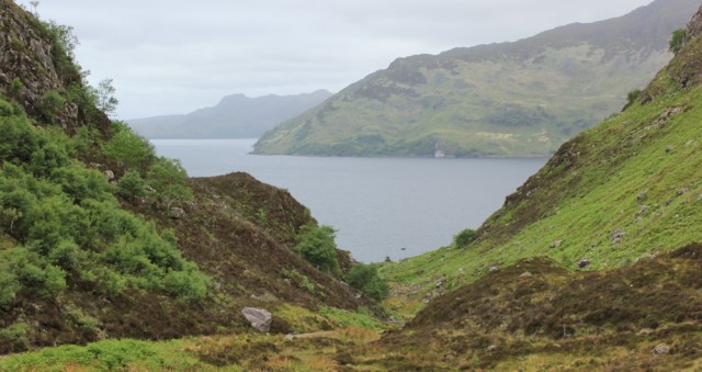 28 looking down to Tarbet Bay, Ruth Livingstone hiking around Scotland