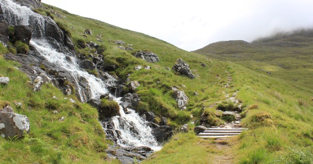 30 waterfalls and bridges, Ruth hiking across Knoydart, Scotland