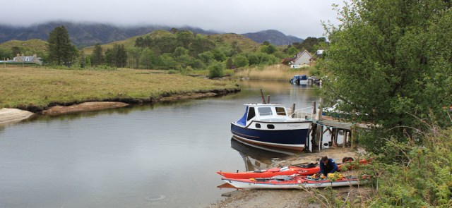 33 pleasure craft on Loch Morar, Ruth's coastal walk