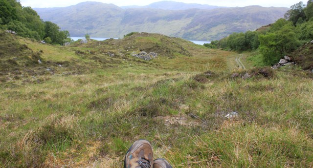 lunchtime view. Loch Morar, Ruth Livingstone