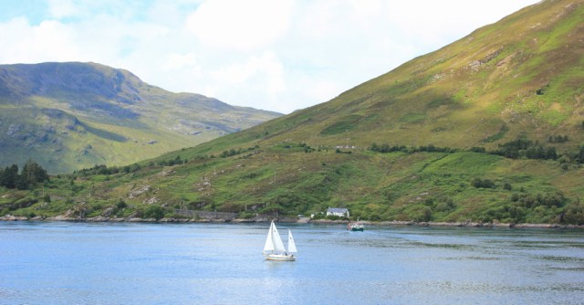 02 Kylerhea ferry crossing passage, walking round the coast of Glenelg, Scotland