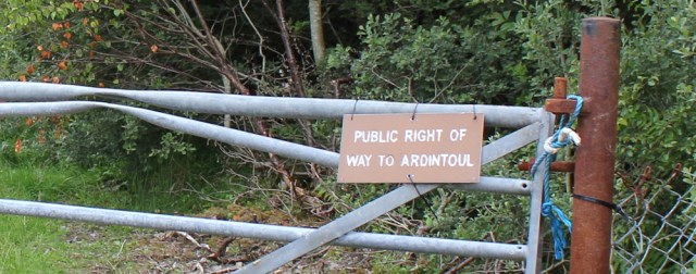 03 public right of way to Ardintoul, walking round the coast of Glenelg, Scotland