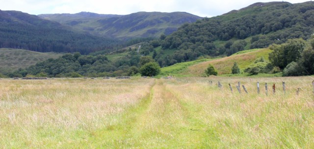 19 walking over field to Arditoul, Ruth's coastal walk, Scotland