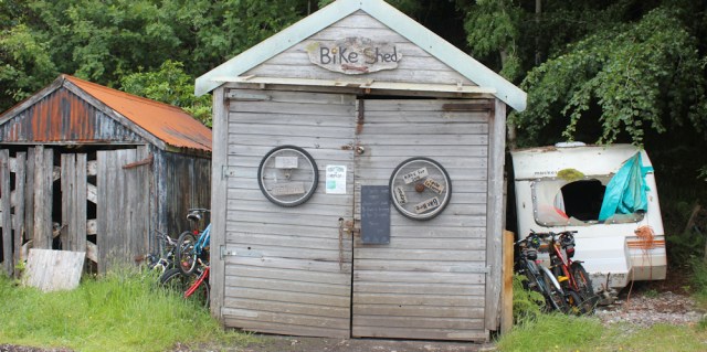 43 Bike Shed, Ruth hiking around the Glenelg peninsula