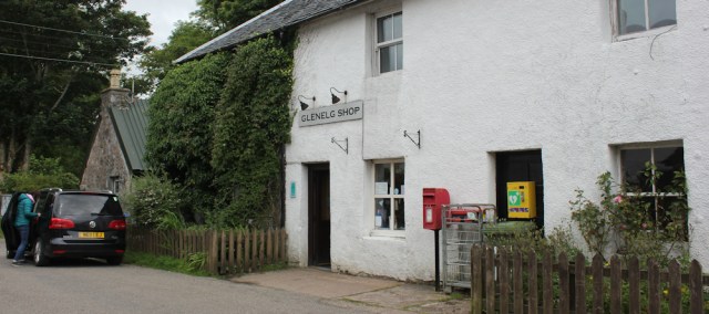 50 Glenelg shop, Ruth's coastal walk around Scotland