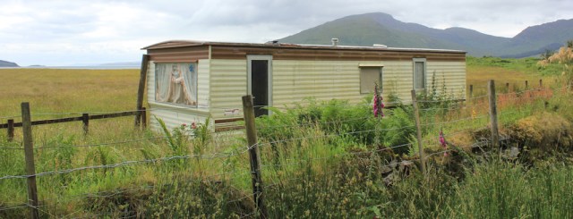 65 static caravan, Glenelg Bay, Ruth's coastal walk around Scotland